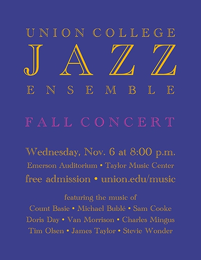 Fall 24 jazz concert poster