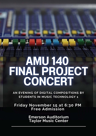 AMU 140 Final project concert