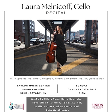 Laura Melnicoff, Cello Recital Poster