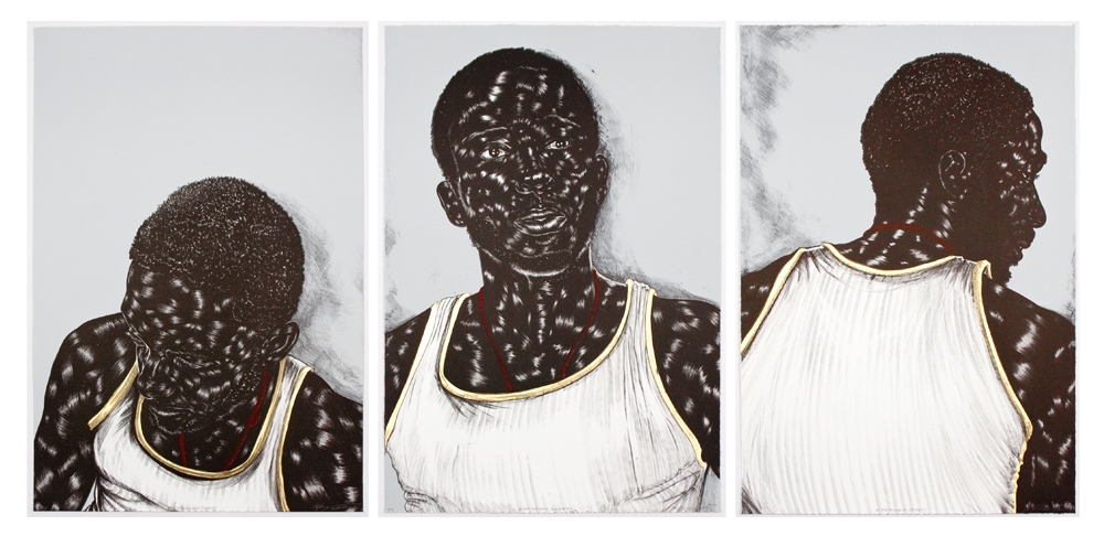 Toyin Ojih Odutola, Birmingham (triptych)