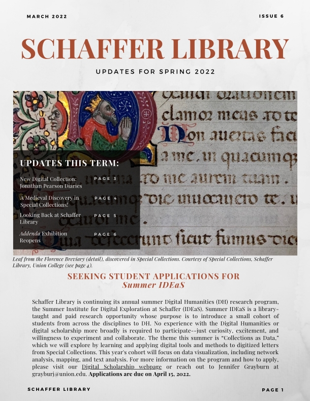 schaffer library newsletter 6