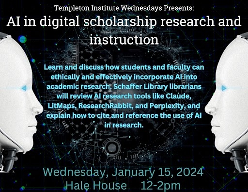 AI in digital Scholarship, research & instruction poster