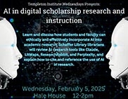 AI in Digital scholarship, research and instruction poster