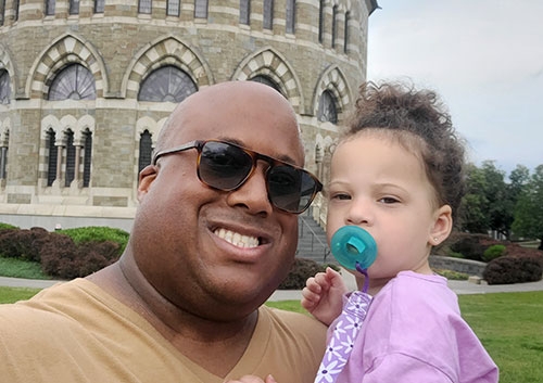 Jeffery Ware with his daughter, Eliza 2