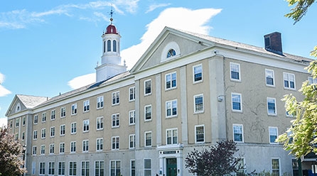 AN exterior view of West College