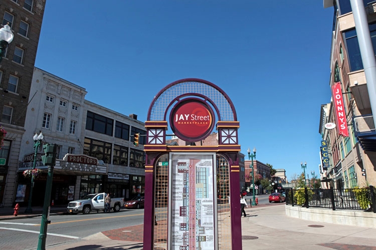 The Jay Street sign