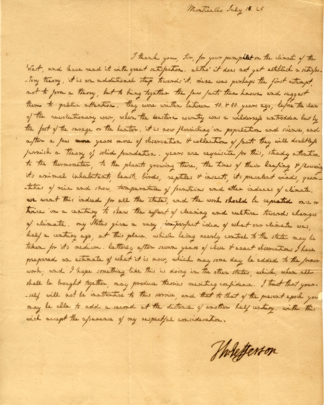 In 1824, physician, botanist and geologist Lewis C. Beck published an article in the New York Medical and Physical Journal on research he had done on the climate of the valley of the Mississippi. A member of Union’s Class of 1817, Beck challenged a theory on climate offered by Thomas Jefferson of both his home state and America as a whole in his 1787 book, “Notes on the State of Virginia.” Jefferson believed that, at similar parallels of latitude, the climate of the Mississippi Valley was warmer than that o