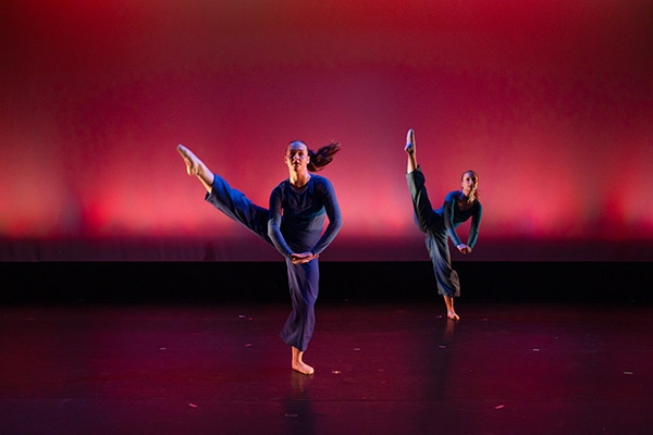 Students rehearsing for Winter Dance Concert