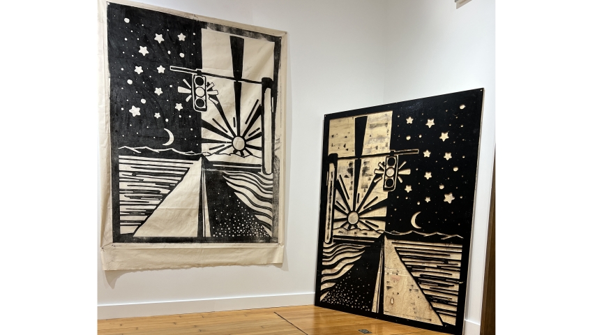 prints on display in Crowell Gallery 3