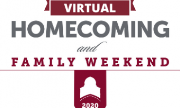 A graphic that reads: Virtual Homecoming and Family weekend