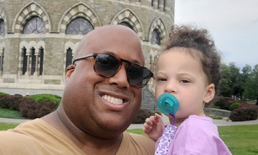 Jeffery Ware with his daughter, Eliza 2