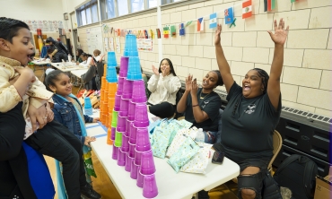 Black Student Union at a local community event