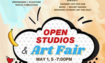 Open Studio Arts Fair flyer - may 1 2024