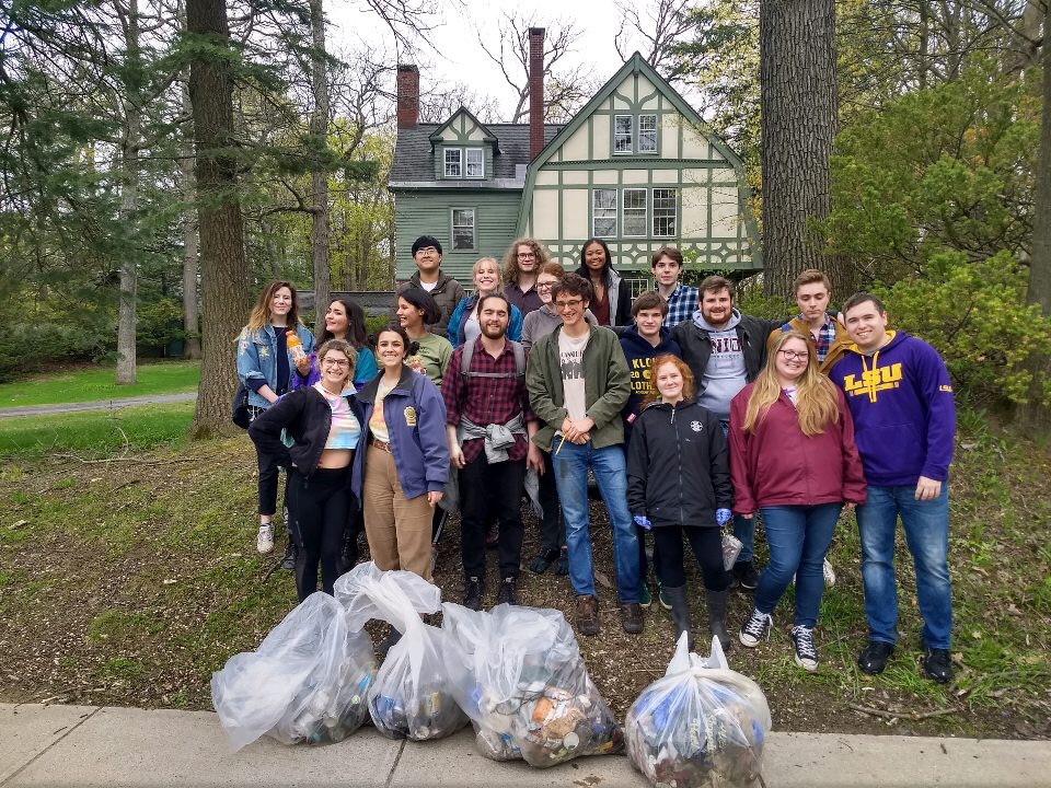 Students in Ozone House helped the College finish first among hundreds of schools as part of 2019 Recyclemania, a national competition.